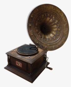 Gramophone With Flag "his Master"s Voice""  Src="https, HD Png Download, Free Download